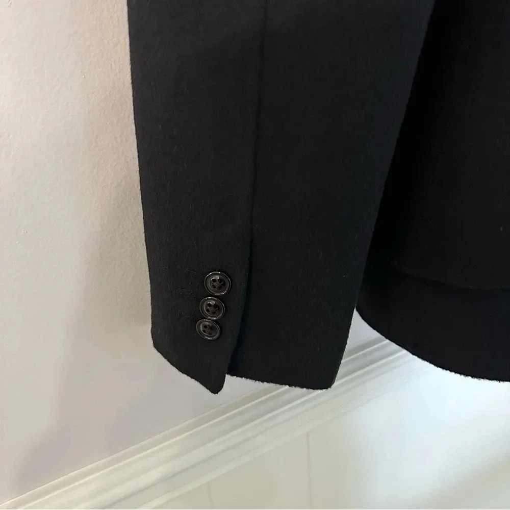 BlankNYC Men's Black Long Sleeve Wool Blend Jacket with Front Pockets Size M NWT - Picture 8 of 9